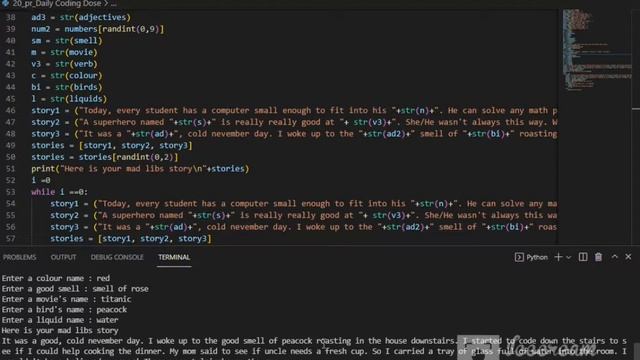 Making Mad Libs Generator in Python Part 3 #EasyShortTutorial смотреть онлайн