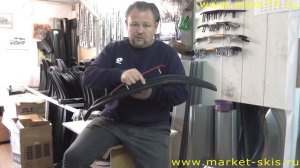 Установка накладок расширителей и конька на лыжи снегохода