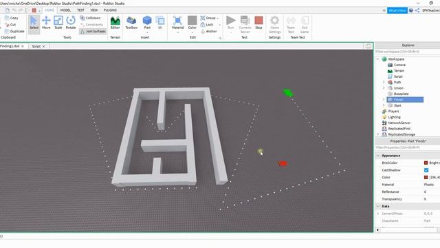 Roblox Studio Tutorial: Pathfinding (Moving Objects on Path) смотреть онлайн
