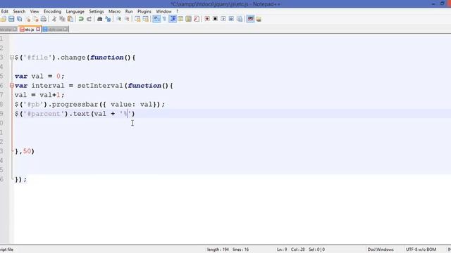 Module 20 : How to make progress bar in jquery смотреть онлайн