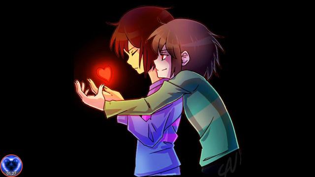 (Dx2000)Undertale Stronger than you- Frisk and chara ( Chara's instrumental as background) смотреть онлайн
