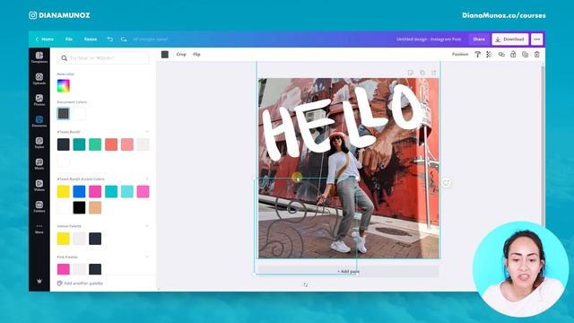How to add DRAWINGS and TEXT to a PHOTO with Canva (Creative ideas) смотреть онлайн