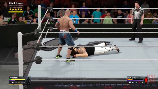 WWE 2K17 John Cena vs Bray Wyatt | EXTREME RULES Full Match PS4 Gameplay смотреть онлайн