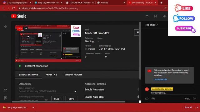 Minecraft Error 422 смотреть онлайн
