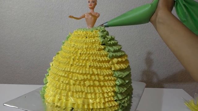 ТОРТ КУКЛА БАРБИ Как сделать торт КУКЛУ БАРБИ Торты для девочек Barbie Doll Cake смотреть онлайн