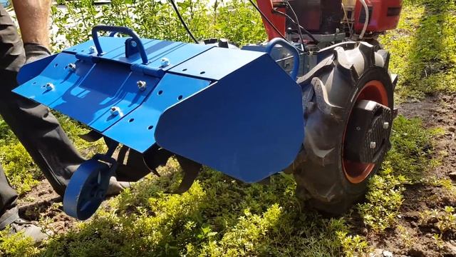 Испытание и видеообзор активной фрезы на мотоблоки МТЗ, Мотор Сич, Агрос и их аналоги!