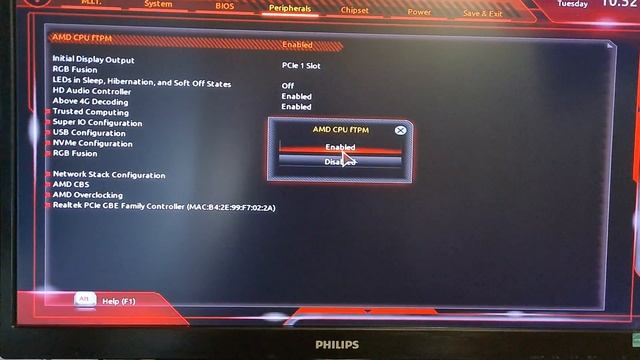 Enable TPM 2.0 Gigabyte B450 Aorus Elite смотреть онлайн