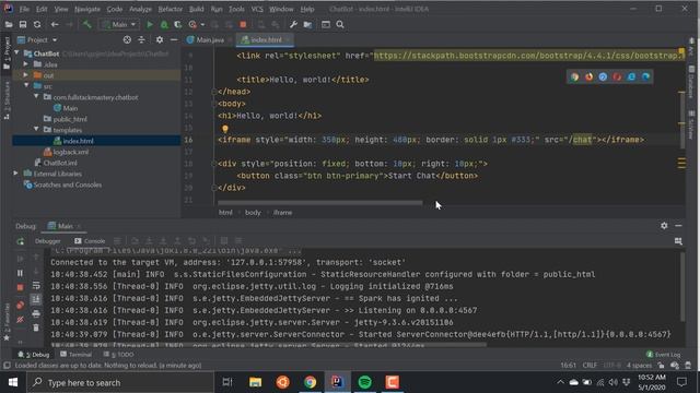 Building a Web ChatBot in Java - Part 1 - Creating the Web User Interface смотреть онлайн