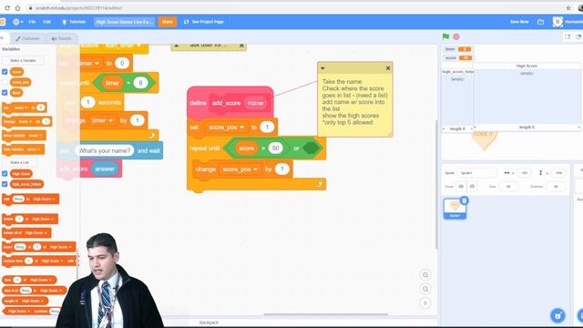 How To Create A SIMPLE Leaderboard In Scratch