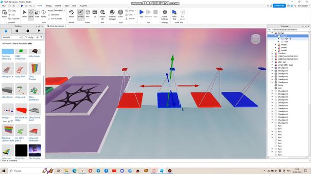 Как делать обби в роблокс студио | Roblox Studio смотреть онлайн
