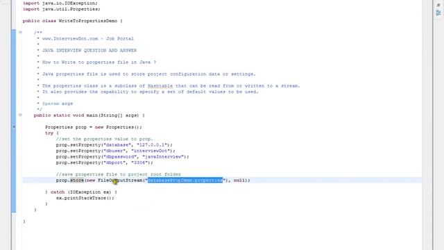 Java Interview Question And Answer How to Write to properties file in Java смотреть онлайн