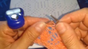 Бесплатный МК  часть 1 шаль"Павлинье перо"