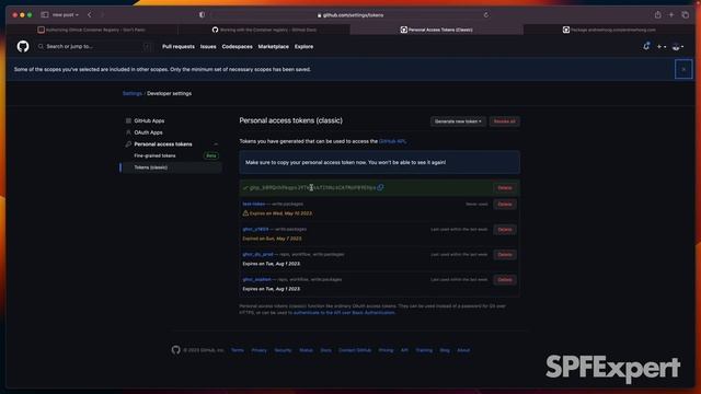 Authorizing GitHub Container Registry смотреть онлайн