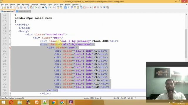 Bootstrap Nested Column in Bootstrap in Hindi Urdu смотреть онлайн