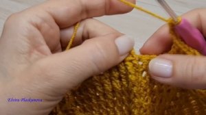 ВЕСЕННЯЯ ШАПКА КРЮЧКОМ*ВОЛНА*. МК для начинающих.