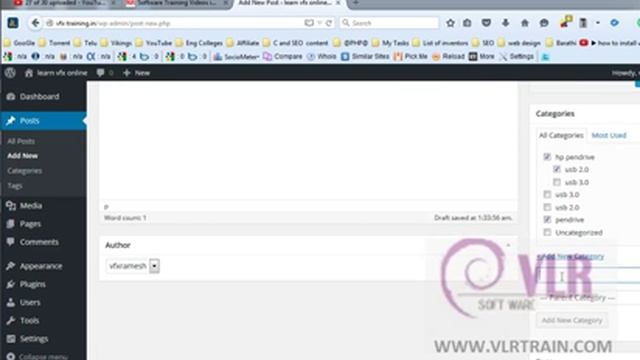 What is Tags and Categories in WordPress post Telugu | VLR Training Class 14 смотреть онлайн