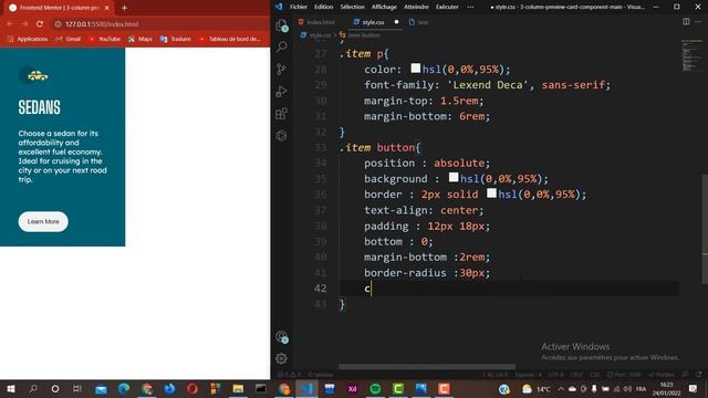 How to create a website using CSS Flexbox || 3-column preview card component смотреть онлайн