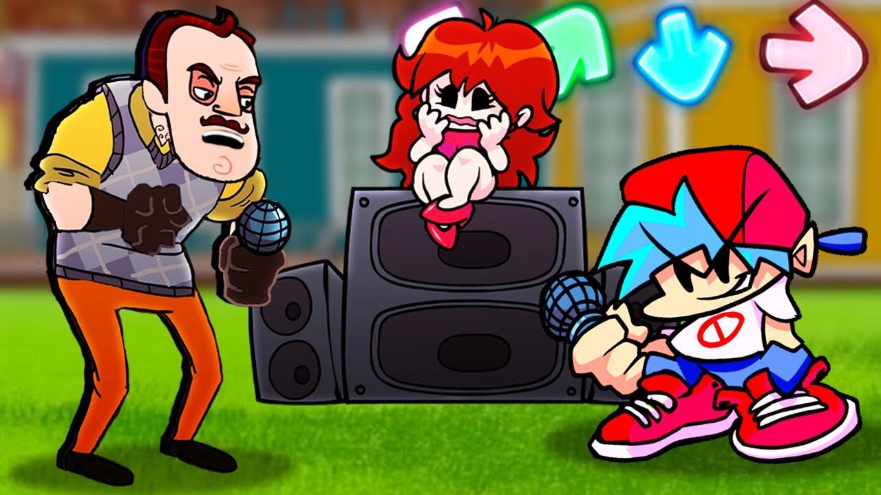 ПЕЧАЛЬНАЯ ТАЙНА СОСЕДА во Friday Night Funkin' VS HELLO NEIGHBOR + Секретные Песни смотреть онлайн
