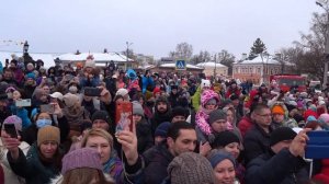 МАСЛЕНИЦА В КОЛОМНЕ. СЖИГАНИЕ ЧУЧЕЛЫ МАСЛЕНИЦЫ.
