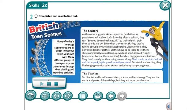 British Teen scenes (Text) Excel 8 Module 2 смотреть онлайн