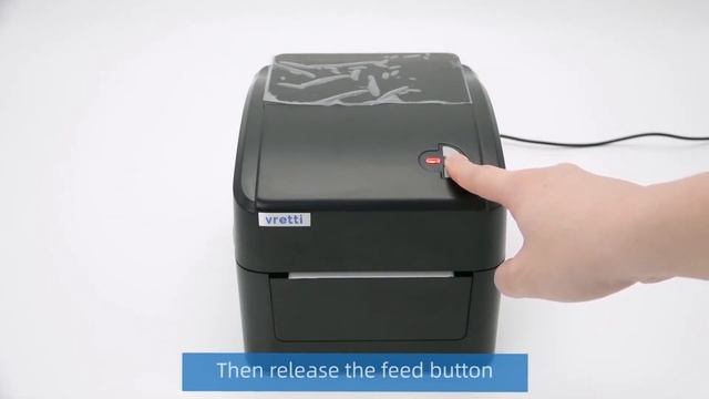 vretti shipping label printers how to calibrate paper? 420B/D462B/DT108B смотреть онлайн