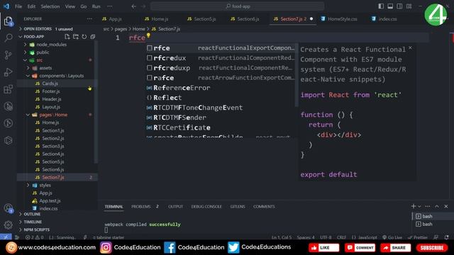 React Food Delivery App | React Food Ordering Website | React Food Website Using Bootstrap 5 | #3 смотреть онлайн