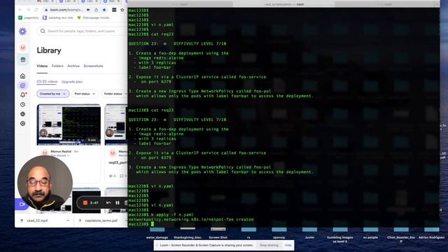 CKAD Lab 41 Kubernetes Certification Deployment,ClusterIP Service Ingress Network Policy Part 3 of смотреть онлайн