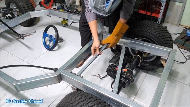 Build a 1000W Electric Gokart at Home - Electric car - Tutorial - Part 1 смотреть онлайн