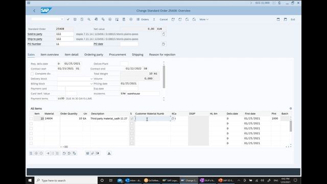 SAP Third Party Processing ( Drop Ship Processing) смотреть онлайн