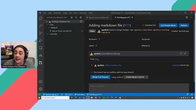 Tagging Issues and PRs in the GitHub extension for VS Code смотреть онлайн