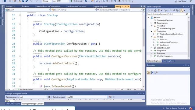 4 ASP NET Core | Database connection SQL server & Create Controller from Model Context смотреть онлайн