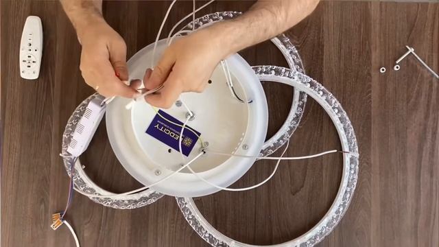 LEDCITY: СБОРКА И СИНХРОНИЗАЦИЯ ЛЮСТРЫ"3 КОЛЬЦА" | #освещение #ledcity смотреть онлайн