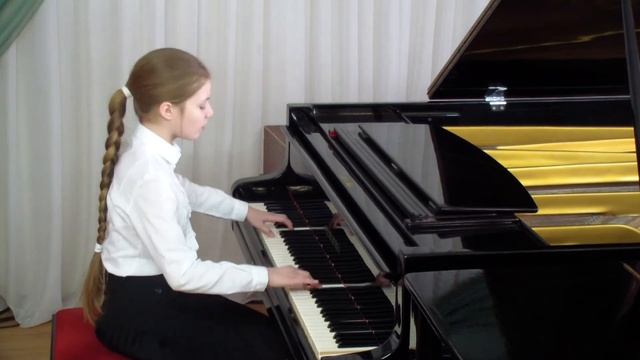 Ладыженская Алексанра. И. С. Бах. Жига из Французской сюиты си минор. смотреть онлайн