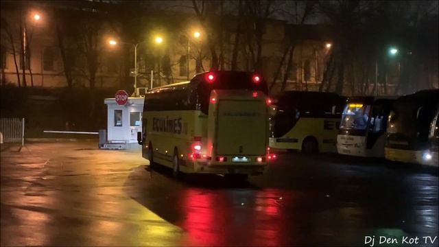Ecolines Bus At Vilnius Bus Station  (Bus Spotting)