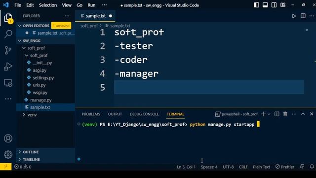 How to create new project in django | Integrate application in django | django full tutorial | #06 смотреть онлайн