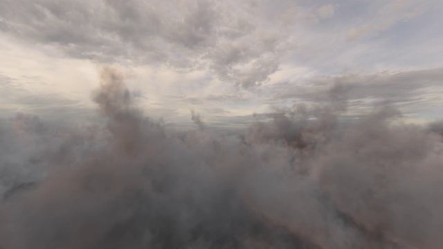 Полёт Через Серые Облака. Бесплатный Видео Футаж. Бесконечный Бесшовный цикл смотреть онлайн