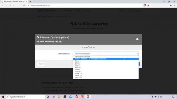 How To Convert PNG To ICO Image