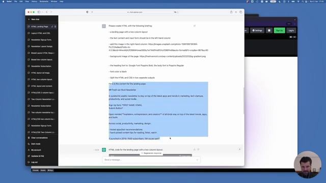 Creating a Landing Page with ChatGPT смотреть онлайн