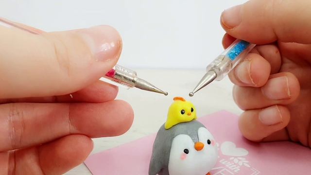 Лепка Милых Пингвинов | Фигурки из пластилина или полимерной глины смотреть онлайн