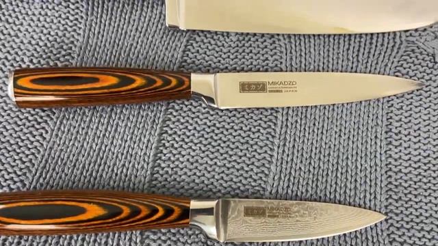 Mikadzo набор ножей из дамасской стали смотреть онлайн