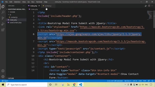 Bootstrap Modal Form Submit with Ajax, PHP in Hindi смотреть онлайн