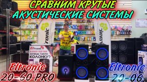 Сравним крутые акустические системы ELTRONIC 20-60 Pro  и ELTRONIC 20-06 отправка на Урал