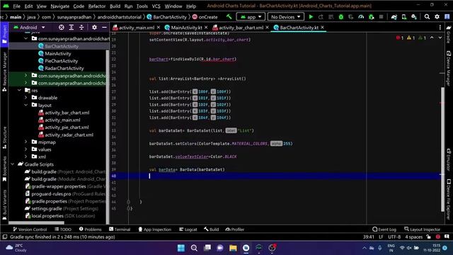 Android Charts | Bar Chart | Pie Chart | Radar Chart | MP Android Chart | Android Studio | Kotlin смотреть онлайн