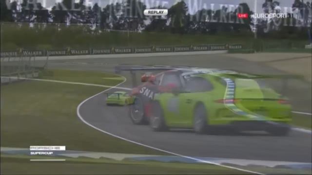Porsche Mobil 1 Supercup 2016. Hockenheimring. Chris Bauer & Christof Langer Crash смотреть онлайн