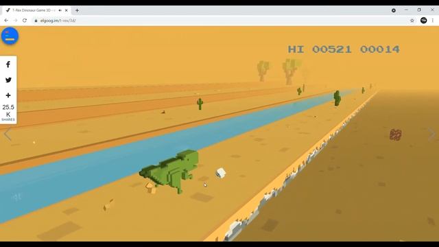 T-rex Run Game 3D !!! смотреть онлайн