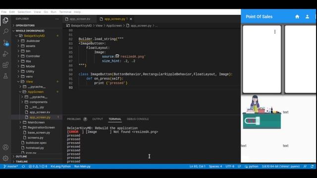 POS Kivy, creating custom icon button with behavior смотреть онлайн