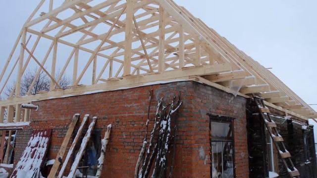 Строительство каркасной мансарды.Жилой мансардный этаж. Пристройка к дому. смотреть онлайн