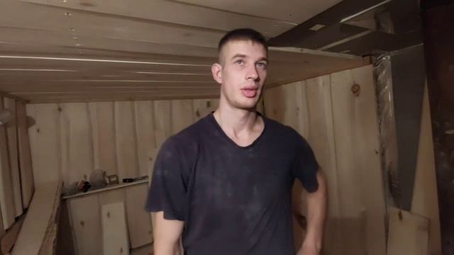 19.01.23. Баня. Обшиваем потолок. С какой проблемой столкнулись? Планы на пятницу. смотреть онлайн