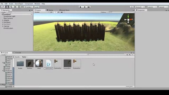 Unity CG - Работа с префабами, создание забора и его смены(Prefab,Скрипт) смотреть онлайн