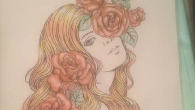 Девушка с розами в волосах смотреть онлайн